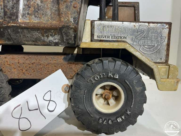 Tonka 25th Anniversary Silver Edition Dump Truck & Mighty Tonka Dump Truck