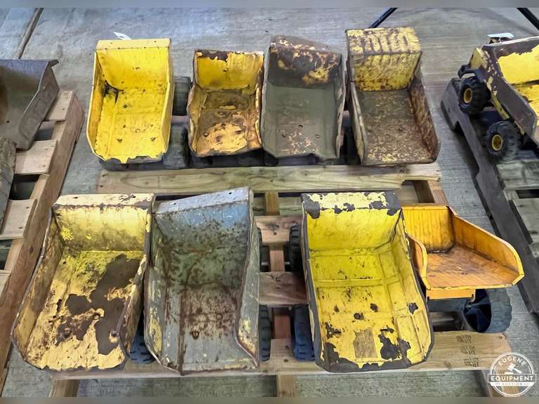 Lot of 8 Tonka Dump Beds & Chassis