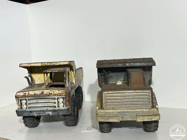 Tonka 25th Anniversary Silver Edition Dump Truck & Mighty Tonka Dump Truck