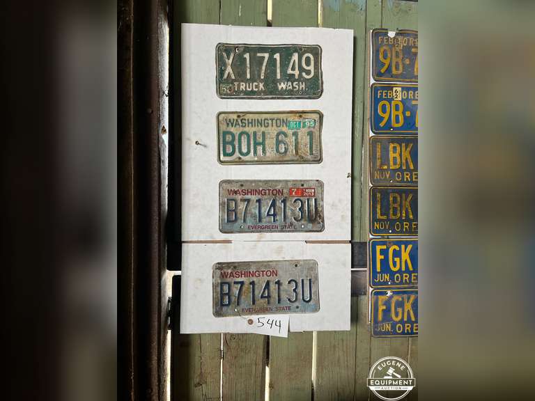 Washington License Plates