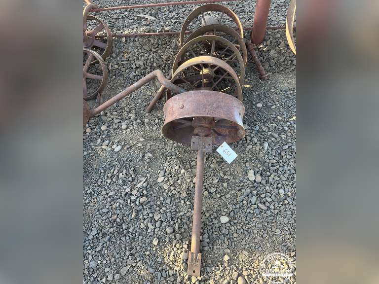 5 Antique Steel Wheels