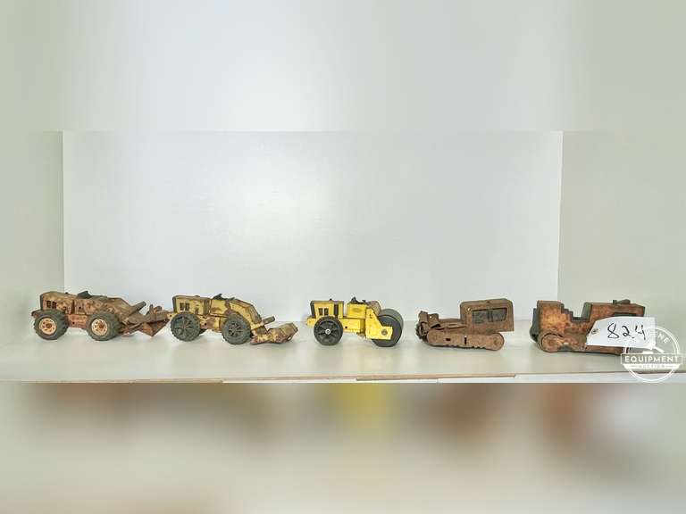 2 Tonka Bulldozers, 2 Tonka Loaders & Tonka 1960's Rare Steam Roller