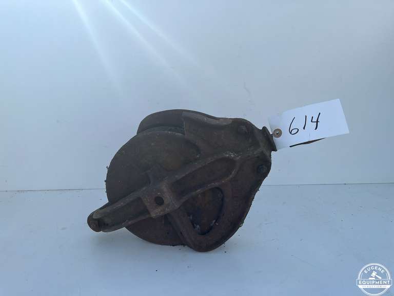 Antique Metal Logging Block