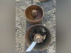 Lot of 2 Antique Steel Wheels