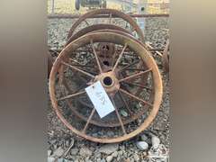 Lot of 4 Antique Steel Wheels