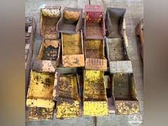 Lot of 19 Tonka Metal Dump Boxes