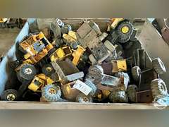 Wood Tote of Vintage Tonka Parts (Approx. 70 Pieces)