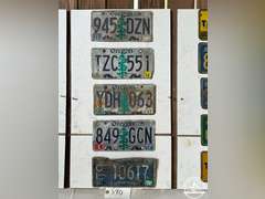 Lot of 5 Old Oregon License Plates