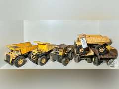 Lot of 6 Assorted Vintage Tonka, Nylint & Remco Dump Trucks
