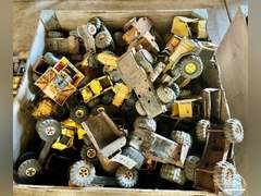 Wood Tote of Vintage Tonka Parts (Approx. 70 Pieces)