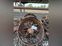 4 Antique Steel Wheels