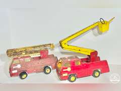 2 1970's TOnka Snorkle Fire Trucks (1 Has Hose & Nozzle That Can Spray Water)