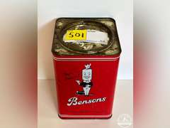 Benson's Made In England Collectible Tin