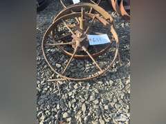 Lot of 3 Antique Steel Wheels