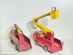 2 1970's TOnka Snorkle Fire Trucks (1 Has Hose & Nozzle That Can Spray Water)