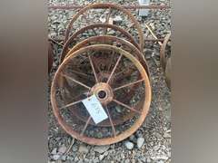 Lot of 4 Antique Steel Wheels
