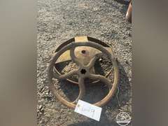 Lot of 2 Antique Steel Wheels