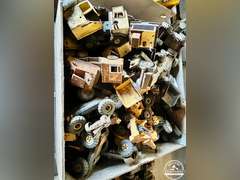 Wood Tote of Vintage Tonka Parts (Approx. 70 Pieces
