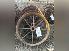 Lot of 8 Antique Steel Wheels