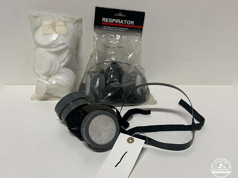 2 Respirators w/ Bag of 50 Filters