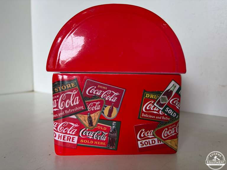 Collectible Coca-Cola Cookie Jar - Eugene Equipment Auction