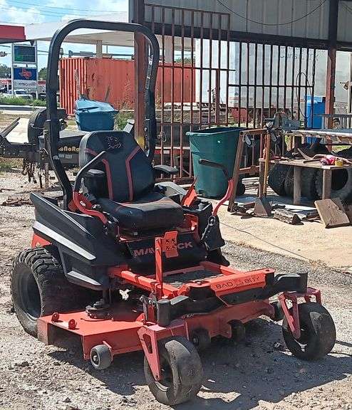 Bank Repo, Badboy Maverick 54" Zero Turn Lawn Mower, Engine Does Turn Over, Needs Repairs