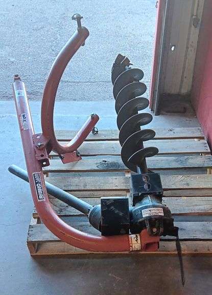 Rhino 340P 3 Point Post Hole Auger Attachment, 10" Auger