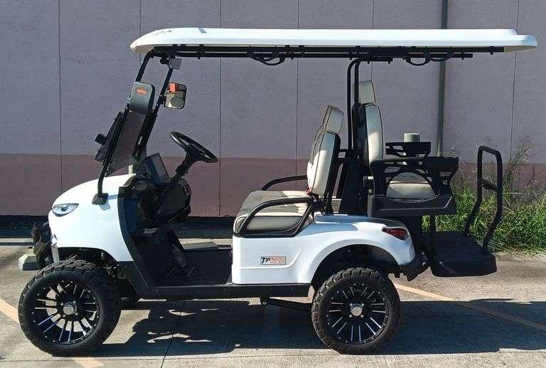 Bank Repo 2024 Helios 72V Lithium Electric Cart w/ 10" Multimedia Display Compatible w/ Apple Car Play,   Rear Camera, Seatbelts, Headlight, Blinkers, Rear & Side Mirrors & Charger,  Runs & Drives