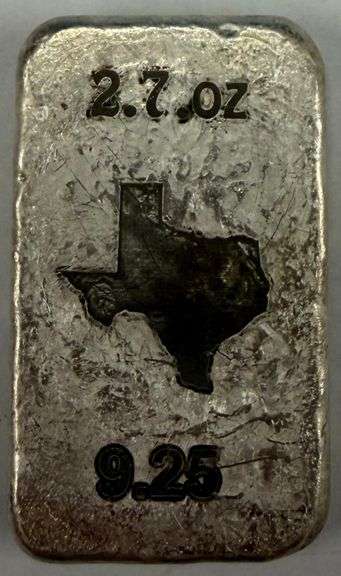 2.7oz Texas Silver Bar