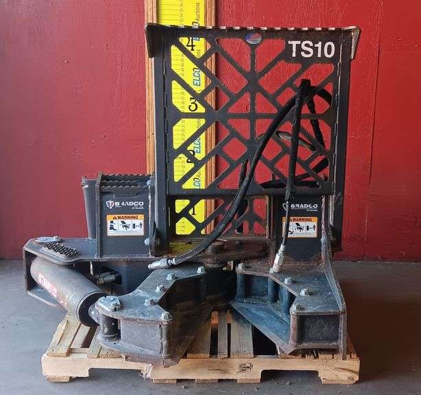 Paladin Bradco TS10 Tree Shear Attachment For Slid Steers, Quick Attach