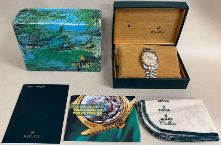 Men's Vintage Rolex 18K/SS Datejust, 36mm, Champagne Dial, w/ Rolex Box, Does Work