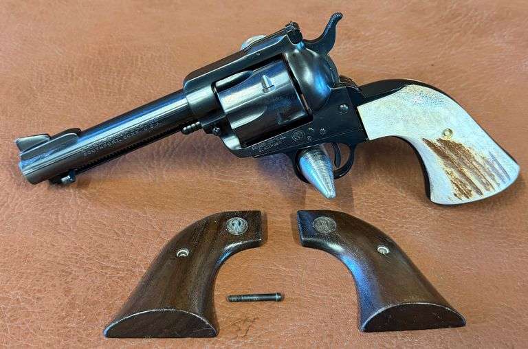 Ruger Blackhawk .357 Revolver w/ Bone Grips & Original Grips
