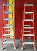 (2) Louisville 6ft Stepladders, Model FS1506, 300lb Load Capacity, 2 times the money