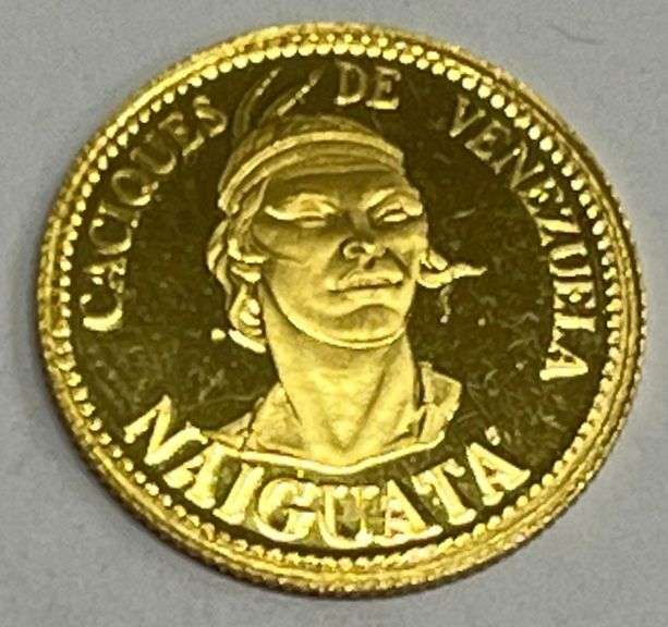1955 Gold Caliques De Venezuela "Naiguata", 90% Gold