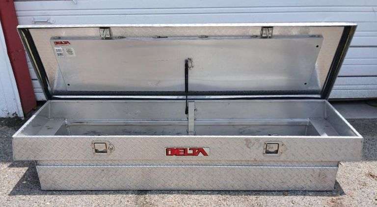 Aluminum Delta Truck Bed Tool Box, Fits Full Size Trucks
