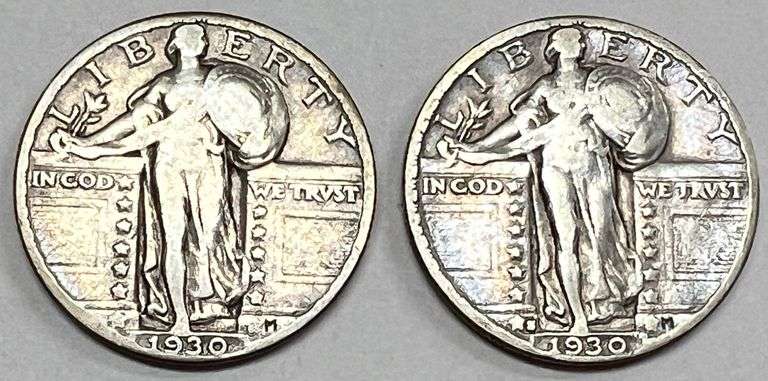 (2) Standing Liberty Quarters, 2 times the money