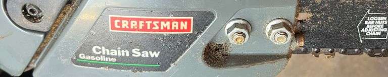 (2) Craftsman 20" Gas Powered Chainsaws w/ Cases, Both Do Work, 2 times the money