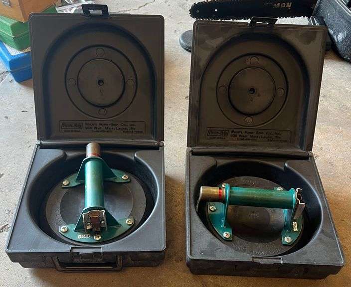 (2) Wood's Power Grip 8" Flat Vacuum Suction Cup w/ Metal Handles, Both Do Work, 2 times the money