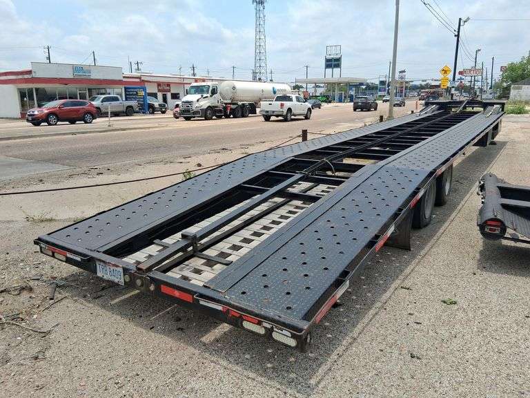 2017 Shipshe Custom 53' Step Deck Auto/RV Hauler, 10,000 lb Winch, 10' Aluminum Ramps, Good Condition!