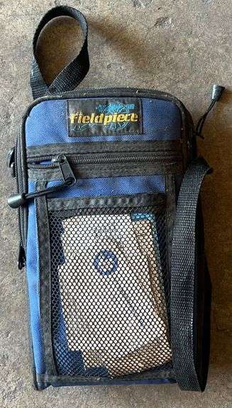 Fieldpiece Misc. Lot, (1) Multimeter w/ Backlight, (1) Sling Psychrometer Head, & (1) AC Current Clamp, Come w/ Bag, All Do Work