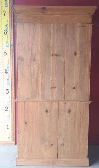 Antique Wooden Hutch, (83"H x 39-3/4"W x 20-1/2")