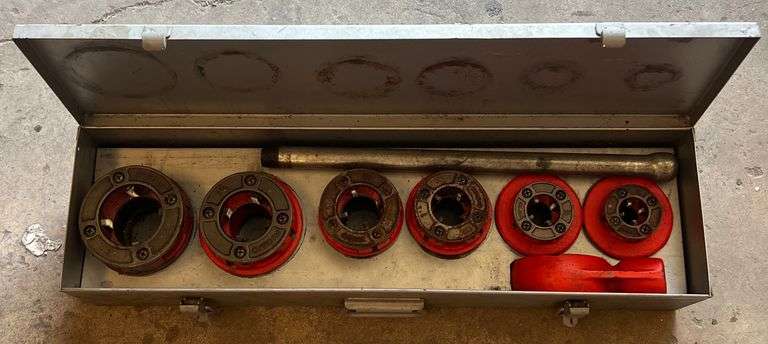 Rigid 12-R Exposed Ratchet Threader Set w/ Case