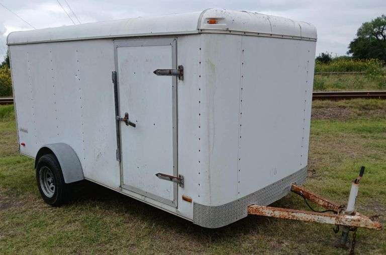 6x12 Enclosed Trailer w/ Spare Tire,  Registration Only