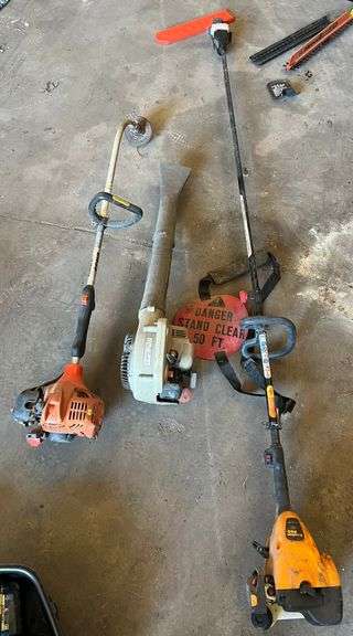 Lawn Care Tools Lot, Poulan Pro Pole Saw, Echo Weedeater & Blower, All Do Work