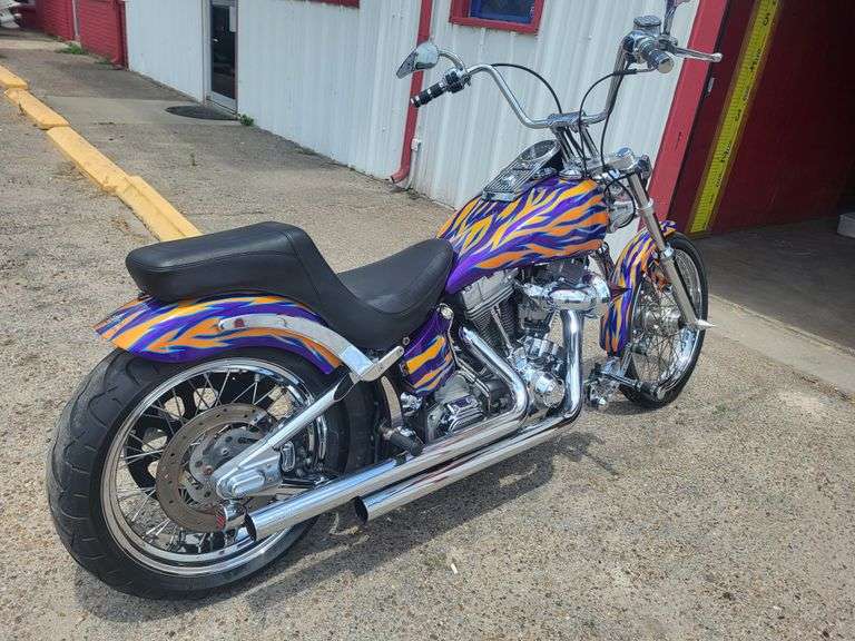 2000 Harley Davidson Softail,  Original 1450cc HD Engine, 5 Speed, Custom Paint, Lots Of Chrome, 12,931 Miles, Runs Great, Good Title