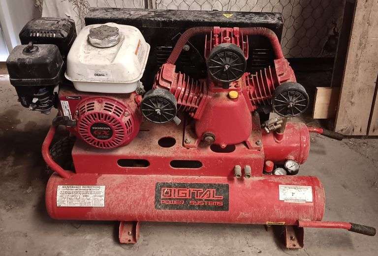 Digital Power System 8 Gallon Air Compressor, Has Compression