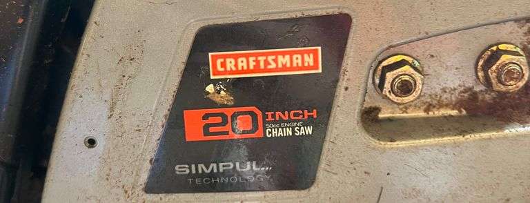 (2) Craftsman 20" Gas Powered Chainsaws w/ Cases, Both Do Work, 2 times the money
