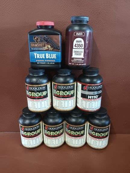 9) 1lb Bottles of Smokeless Powder, Hodgdon, IMR & Ramshot, 9 times the money