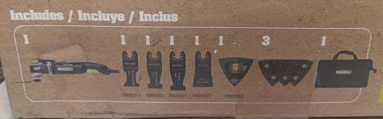 Rockwell 10pc Oscillating Tool Set, New In Box, Does Work