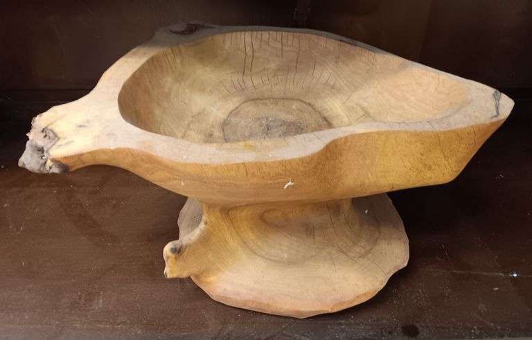 Hand Carved Burl Bowl